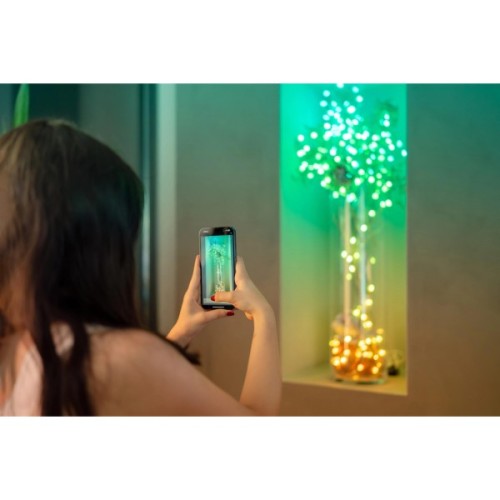 Гірлянда Twinkly Smart LED Strings USB 100 Pearl-shaped RGB LEDs, Clear Wire, USB-C 6м (TWKP100RGB-T)