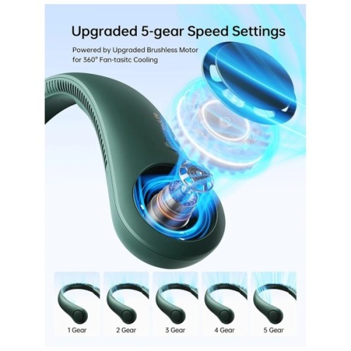 Вентилятор Jisulife Neck Fan Life3 FA14 green