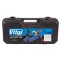Домкрат Vitol DP-135340K, підкатний, гідравлічний, 2т, min 135мм, max 340мм, поворотна ручка, валіза (DP-135340K)