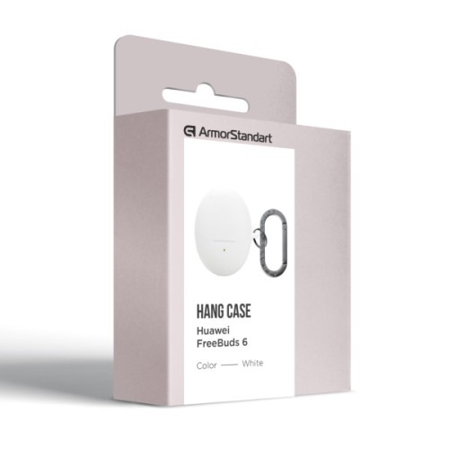 Чохол для навушників Armorstandart Hang Case For Huawei FreeBuds 6 White (ARM86145)