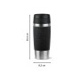 Термокружка Tefal Travel Mug Classic, 360мл, нержавіюча сталь, чорний (N2020210)