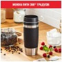 Термокружка Tefal Travel Mug Classic, 360мл, нержавіюча сталь, чорний (N2020210)