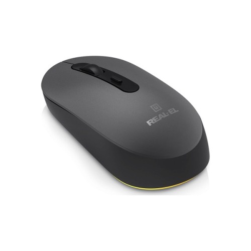 Мишка REAL-EL RM-470W Wireless/Bluetooth Dark Gray (EL123200049)