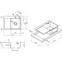 Мийка кухонна Kroner Geburstet-6350RHM (CV031321)