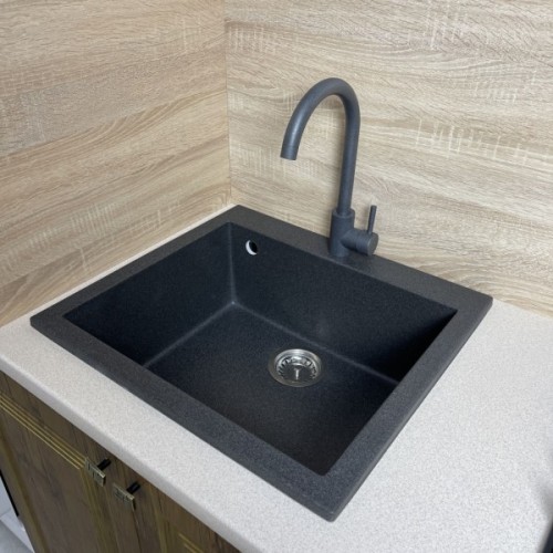 Мийка кухонна Adamant Univer графіт + змішувач + дозатор (4824296902113)