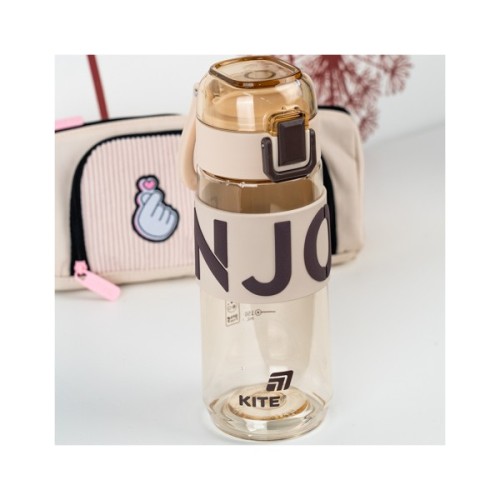 Пляшка для води Kite 550 мл коричнева (K25-1232-3)