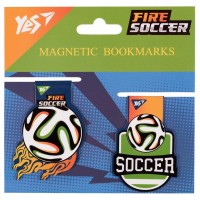 Закладки для книг Yes магнітні Football, 2шт (708111)