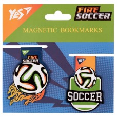Закладки для книг Yes магнітні Football, 2шт (708111)