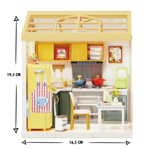 Конструктор Mini House румбокс серії Інтер'єр – Кухня (світло) (8005)