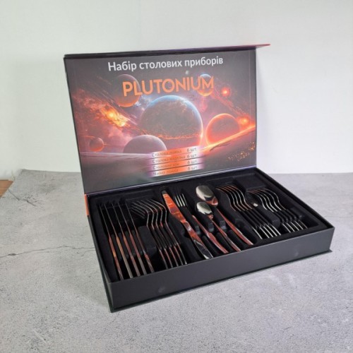 Набір столових приборів Gusto Plutonium 24 шт (GT-SFKS02-24)