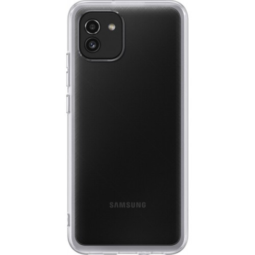 Чохол до мобільного телефона Samsung A03 Soft Clear Cover Transparent (EF-QA035TTEGRU)