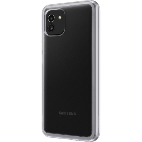Чохол до мобільного телефона Samsung A03 Soft Clear Cover Transparent (EF-QA035TTEGRU)