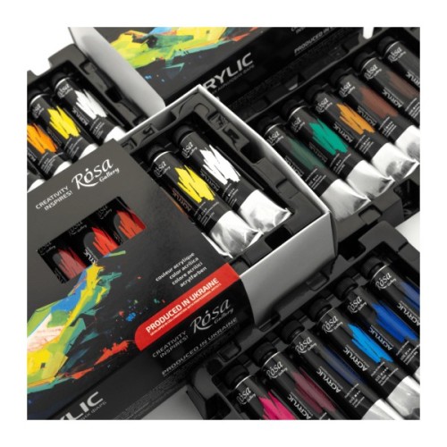 Акрилові фарби Rosa Gallery 18 x 20 мл блістер (4823098538165)