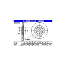 Гальмівний диск ATE 24-0128-0296-1-02