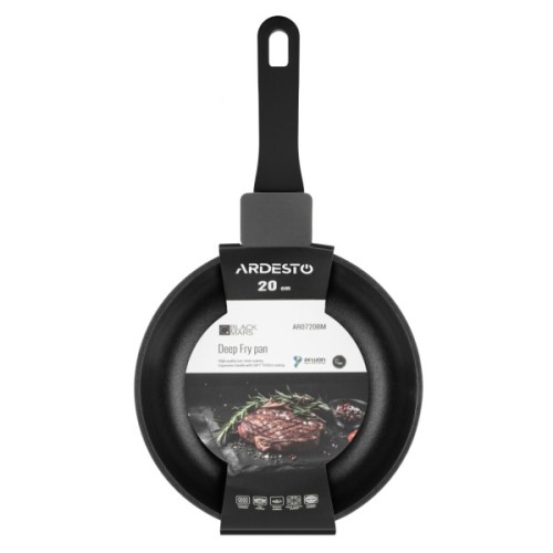Сковорода Ardesto Black Mars Mira, 20см, алюміній, чорний (AR0720BM)
