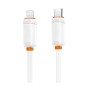 Дата кабель USB-C to Lightning 1.0m 27W white XO (XO-CB-300CL-WH)