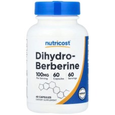 Вітамінно-мінеральний комплекс Nutricost Дигідроберберін, 100 мг, Dihydroberberine, 60 капсул (NCS57237) Вітамінно-мінеральний комплекс Nutricost Дигідроберберін, 100 мг, Dihydroberberine, 60 капсул (NCS57237)