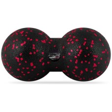 Масажний м'яч PowerPlay PP-4352 Epp foam peanut ball (d8х16cm) Чорно/Червоний (PP_4352_Red_8*16)