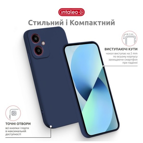 Чохол до мобільного телефона Intaleo SoftShell Moto G55 Blue (1283126632389)
