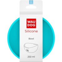 Посуд для котів WAUDOG Silicone Миска 250 мл блакитна (50812)