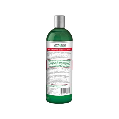 Шампунь для тварин Vet's Best Allergy Itch Relief для собак з чутливою шкірою 470 мл (0031658103454)