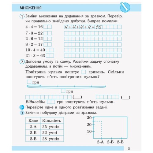 Робочий зошит НУШ Математика. 2 клас. До підручника Н. Листопад. У 2 частинах. Частина 2 - С.В. Моісеєнко Ранок (9786170956118)