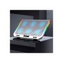 Підставка до ноутбука IceCoorel 10-15.6", 6*80mm 1800 RPM, 2*USB, 366x256x23mm, RGB (A17)