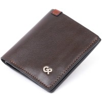 Портмоне Grande Pelle У гладкій шкірі Коричневе (11328)