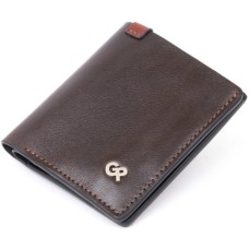 Портмоне Grande Pelle У гладкій шкірі Коричневе (11328)