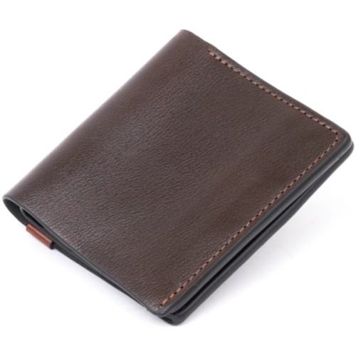 Портмоне Grande Pelle У гладкій шкірі Коричневе (11328)