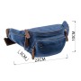 Сумка Vintage Поясна текстильна Синя (20173)
