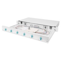 Патч-панель 1U 19", 6xLC duplex, incl, Splice Cass, OM3 Color Pigtails, Adapter Digitus (DN-96330/3)