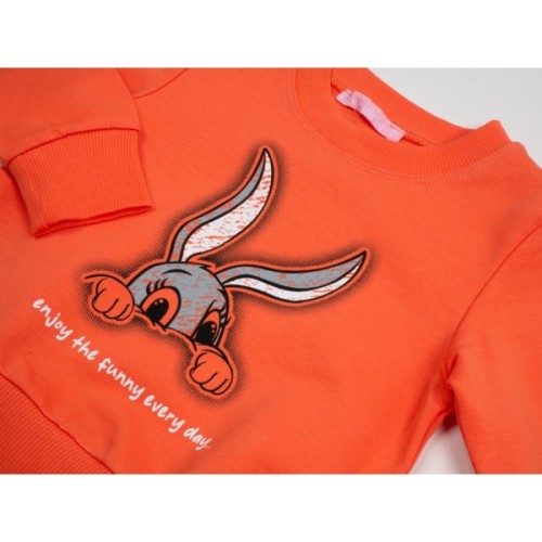 Кофта дитяча First kids із зайчиком (11008-104G-orange)