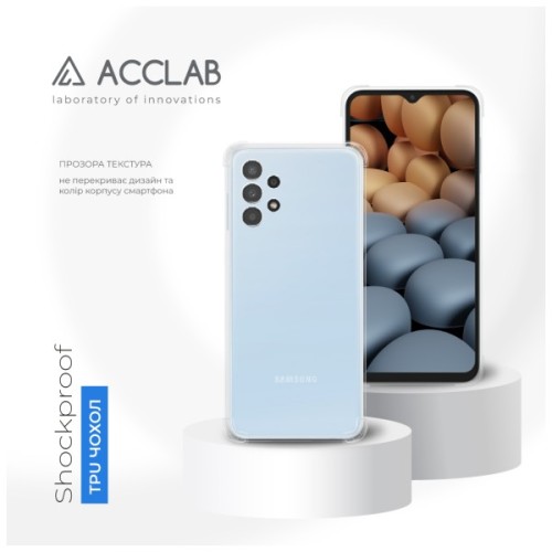 Чохол до мобільного телефона ACCLAB ShockProof Samsung Galaxy A13 4G Transparent (1283126553837)