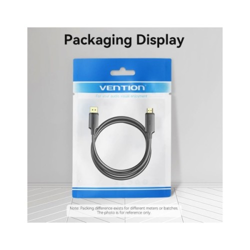 Кабель мультимедійний DisplayPort M to HDMI M 1.8m 4K40Hz black Vention (HFOBAC)