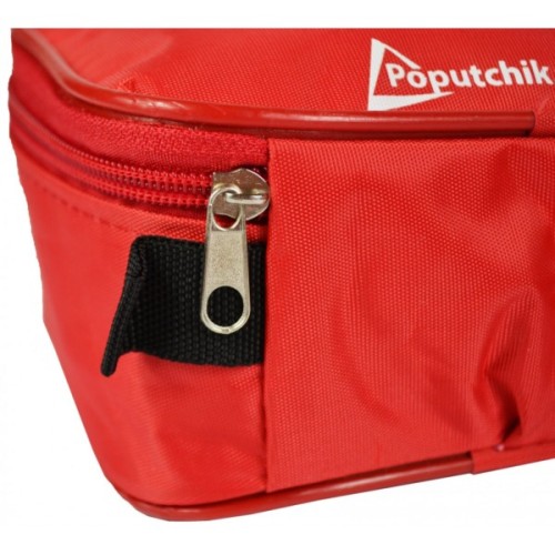 Автомобільна аптечка Poputchik згідно ТУ футляр м'який червоний 19х8х14 (02-037-М)