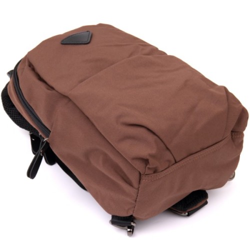 Сумка Vintage Через плече нейлон Коричнева (20634)