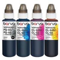 Чорнило Barva Canon PG-46BK pigm + CL-56C/M/Y 4x100 мл, special (CPG46-100-MP)