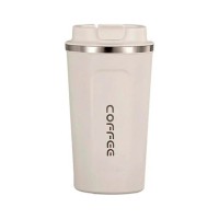 Термокружка Merlion MugCoffe 500 мл з відкидною кришкою, біла (MugCoffe-500White)