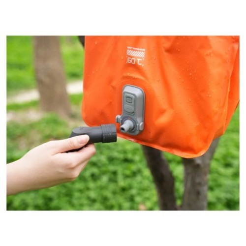 Душ портативний Flextail Tiny Shower Bag із ємністю та насосом 20 л помаранчевий (TSB-650)