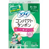 Тампони Unicharm Sofy Compact Tampons Super З аплікатором для рясних виділень 8 шт (4903111305155)