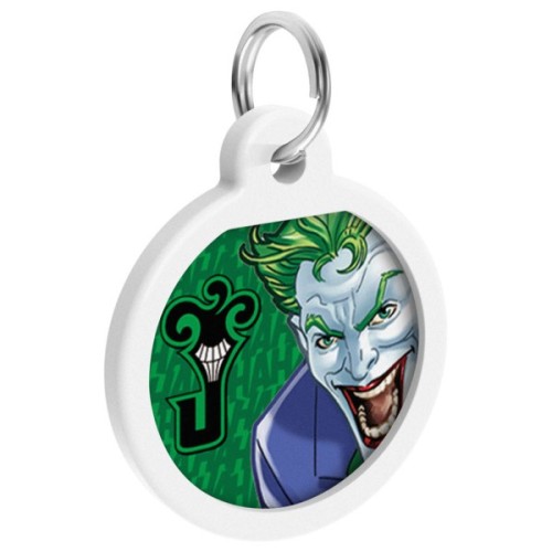 Адресник для тварин WAUDOG Smart ID з QR паспортом "Джокер зелений", коло 25 мм (0625-1005ru-eng)