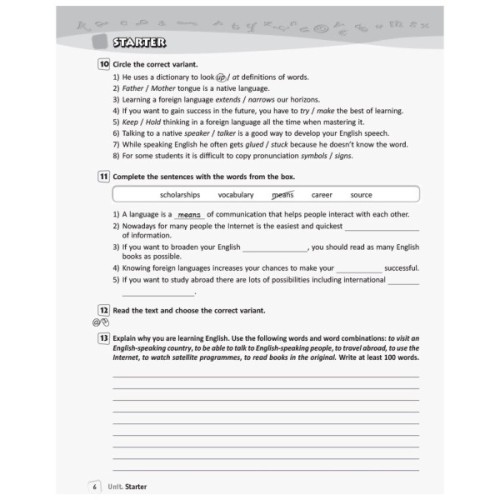 Робочий зошит Англійська мова. 10 клас. До підручника О. Д. Карпюк - О.О. Ходаковська Ранок (9786170948366)