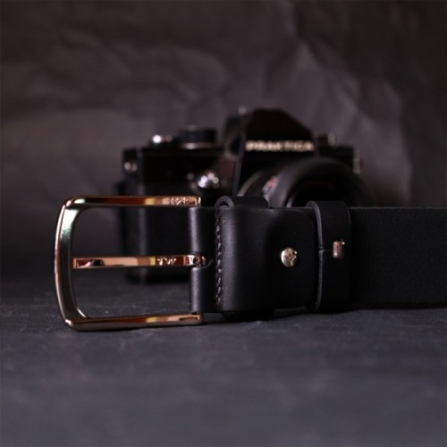 Ремінь Grande Pelle Під джинси з натуральної шкіри Чорний (11684)