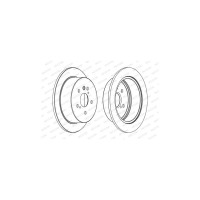 Гальмівний диск FERODO DDF1545C