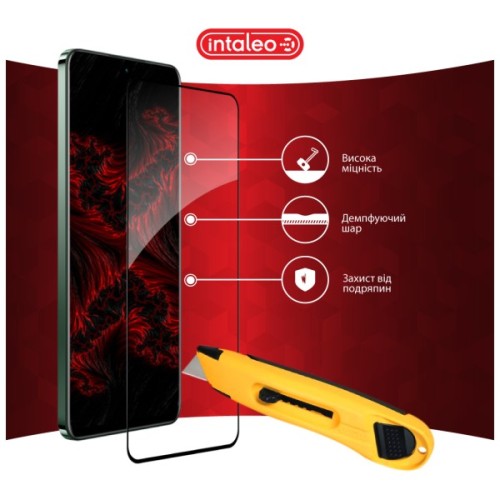 Скло захисне Intaleo Full Glue Realme 12+ Black (1283126592485)