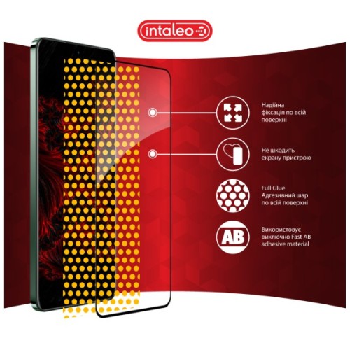 Скло захисне Intaleo Full Glue Realme 12+ Black (1283126592485)