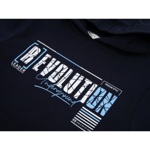 Кофта дитяча Breeze худі REVOLUTION (21227-176B-blue)
