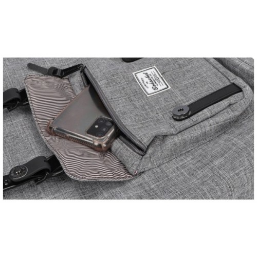 Рюкзак шкільний Bodachel Молодіжний Сірий (BS01-26-M)