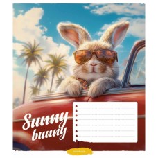 Зошит Школярик Cool animals 12 аркушів лінія (012-3518L)